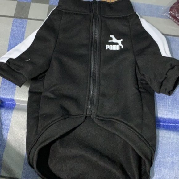 Dog Clothes Small Size Zippered Felt Jacket Small Size Clothes Dog Cats Pet Clot - Picture 2 of 5